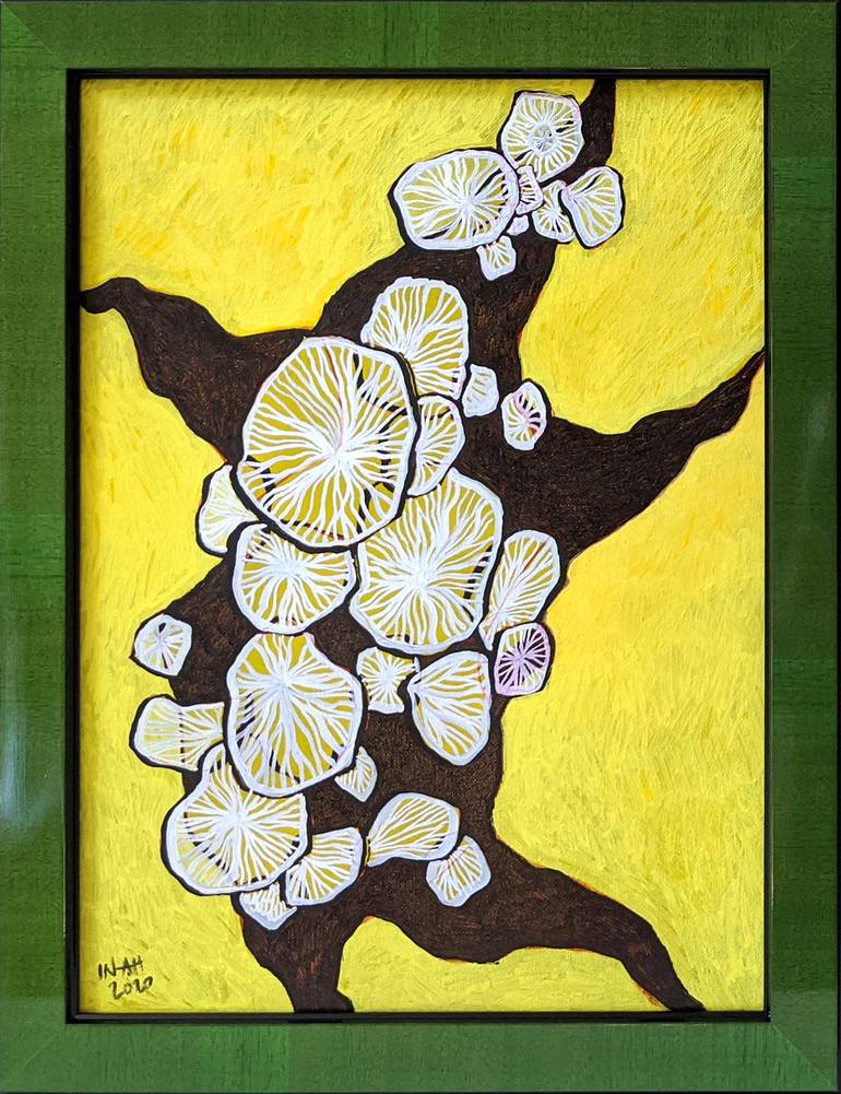 Original Art Deco Abstract Painting by In-Ah Mellor