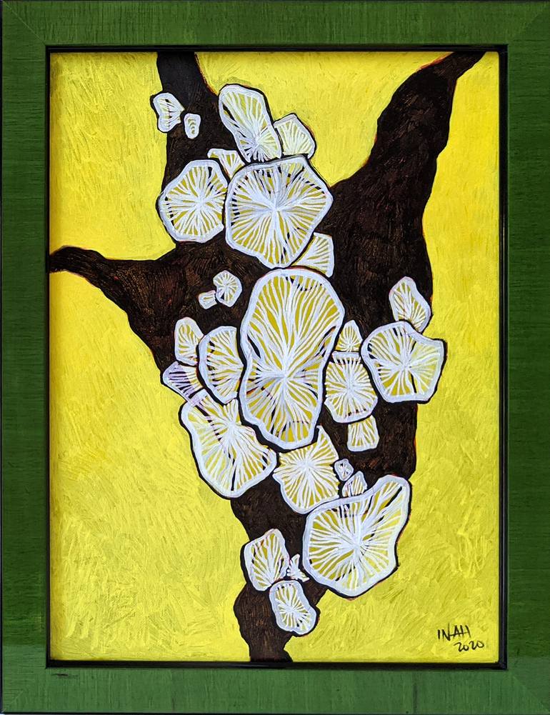 Original Art Deco Abstract Painting by In-Ah Mellor