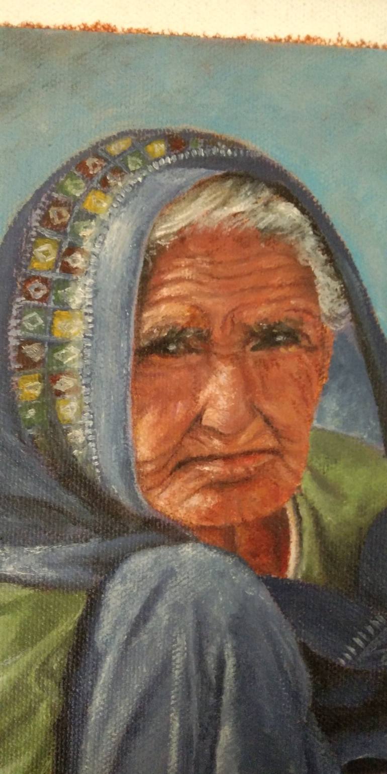 Original Portrait Painting by Nilofar Ansari
