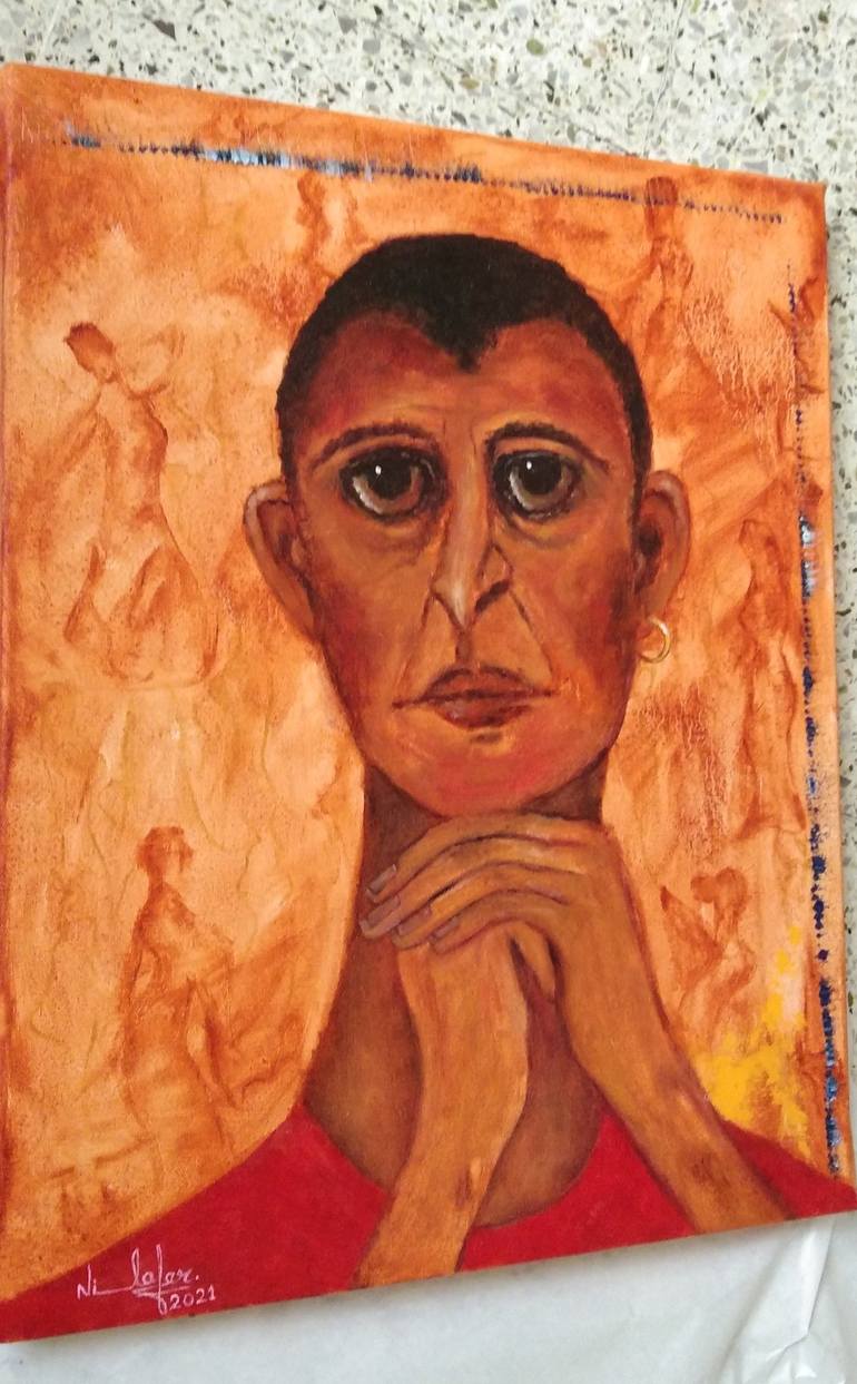 Original People Painting by Nilofar Ansari