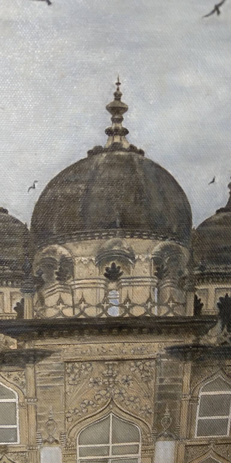 Original Photorealism Architecture Painting by Nilofar Ansari