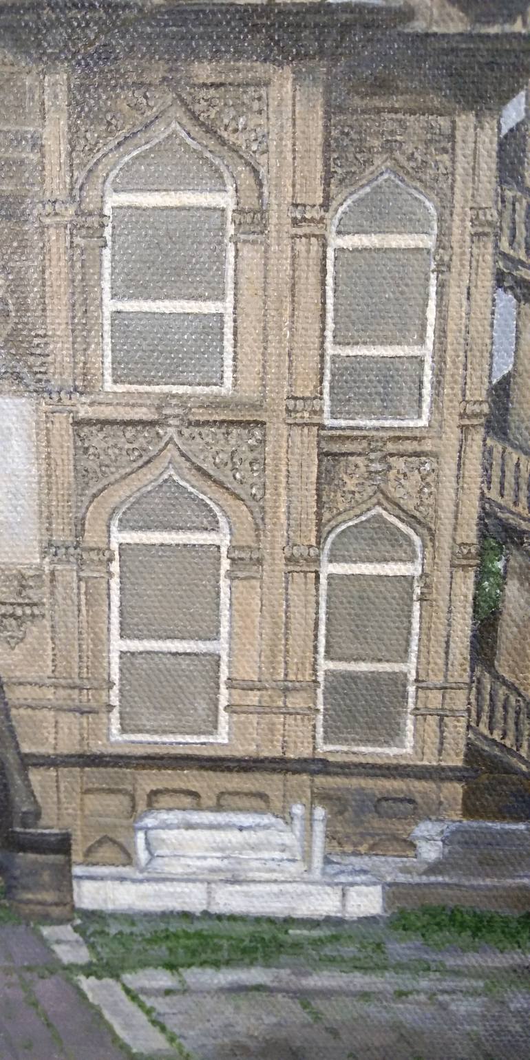 Original Photorealism Architecture Painting by Nilofar Ansari