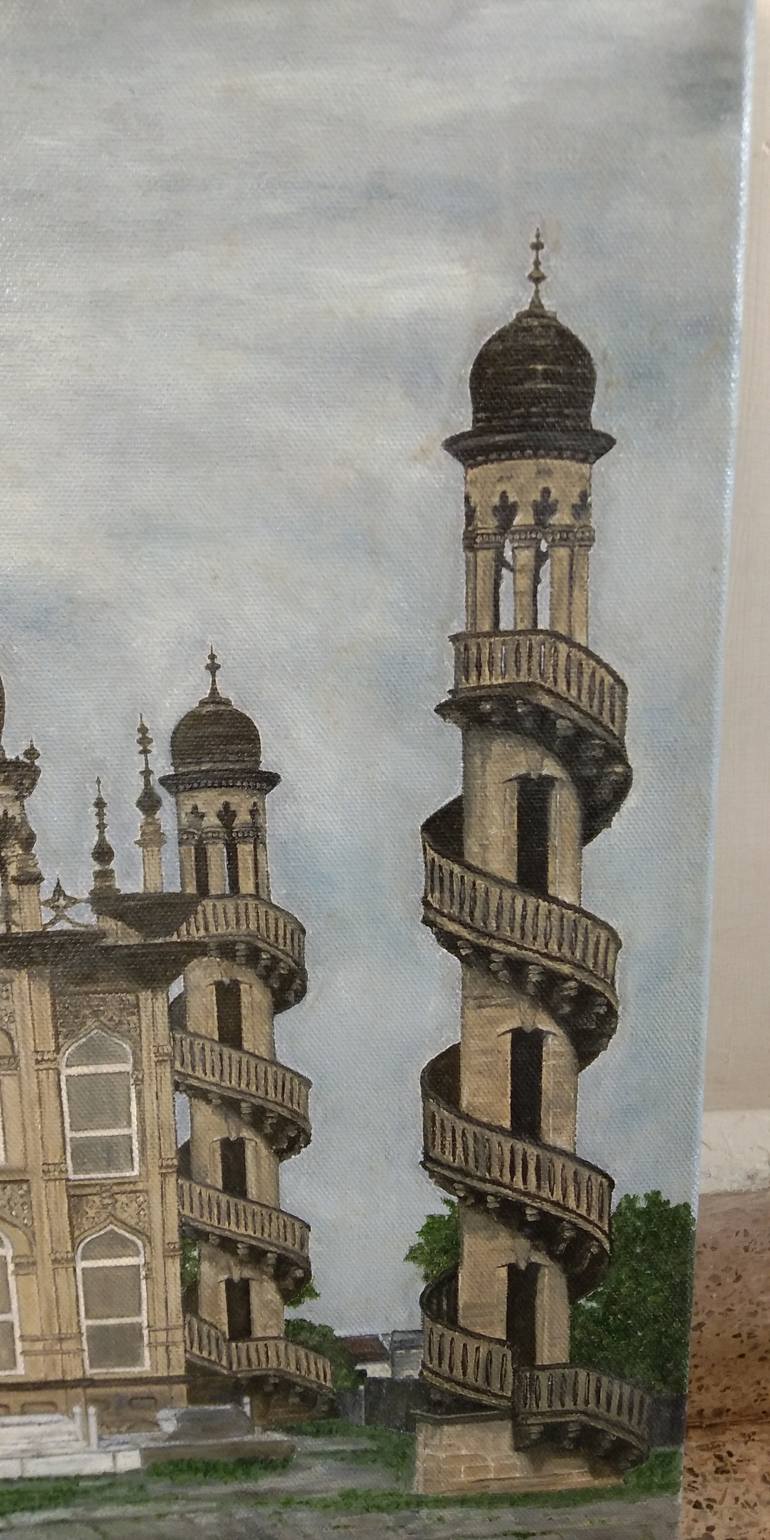 Original Photorealism Architecture Painting by Nilofar Ansari