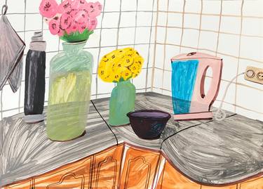 Print of Kitchen Paintings by Oksana Mykhanko