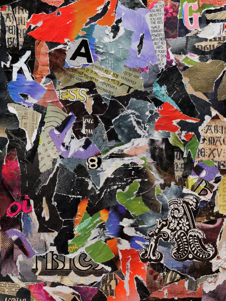 Letters Collage by Alex Labsin | Saatchi Art
