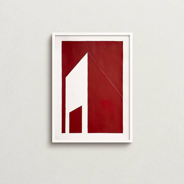 Original Abstract Architecture Painting by Lívia Frigo