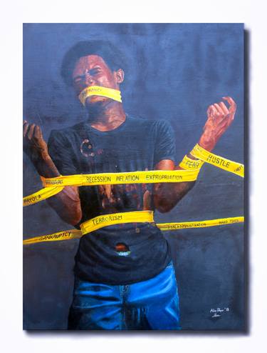 Print of Conceptual Portrait Paintings by Prosper Aluu