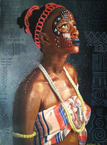 Print of Culture Paintings by Prosper Aluu