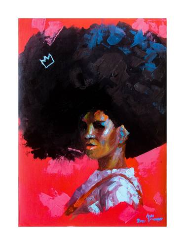 Print of Conceptual Portrait Paintings by Prosper Aluu