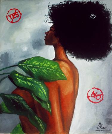 Print of Expressionism Women Paintings by Prosper Aluu