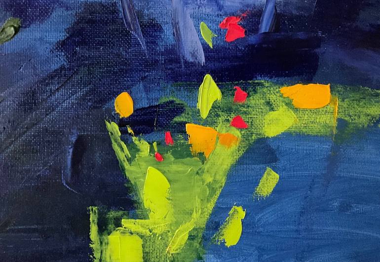 Original Abstract Expressionism Landscape Painting by Mariana Mykyta