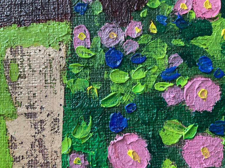 Original Artificial Intelligence Floral Painting by Mariana Mykyta