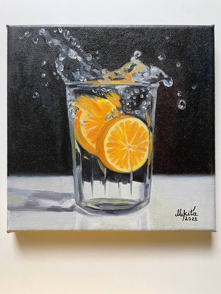Original Art Deco Food & Drink Painting by Mariana Mykyta