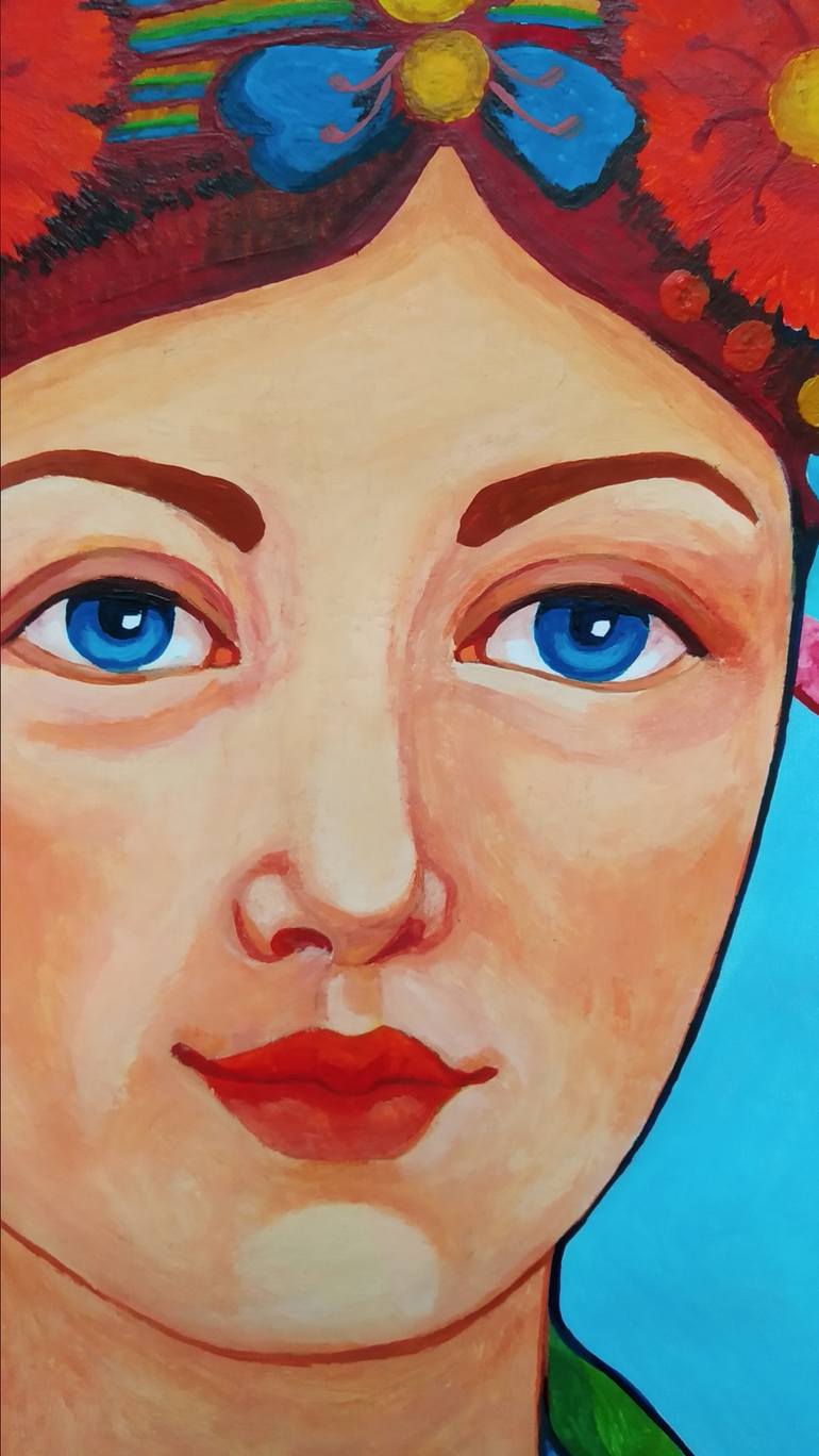 Original Art Deco Abstract Painting by Mariana Mykyta