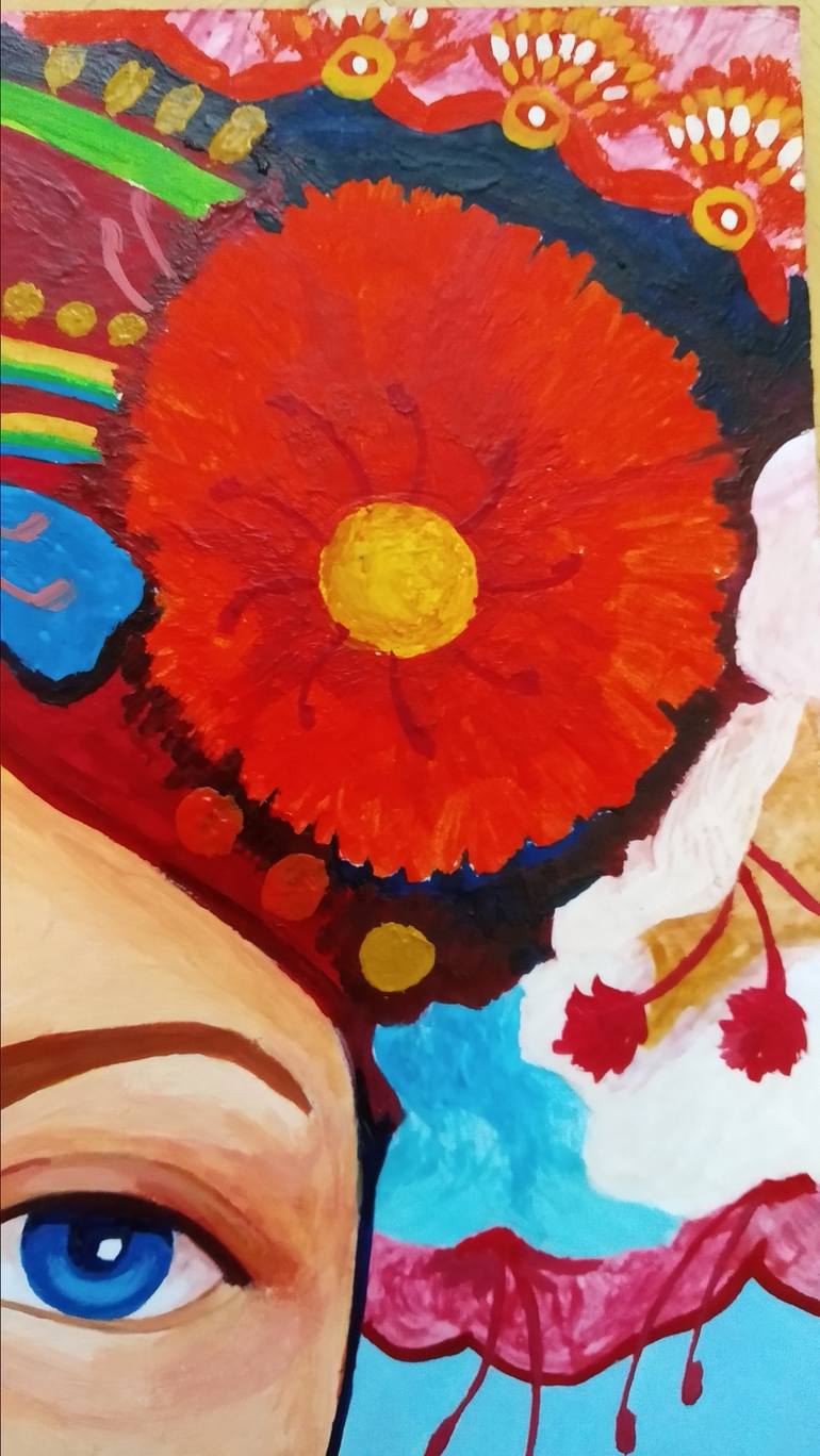 Original Art Deco Abstract Painting by Mariana Mykyta