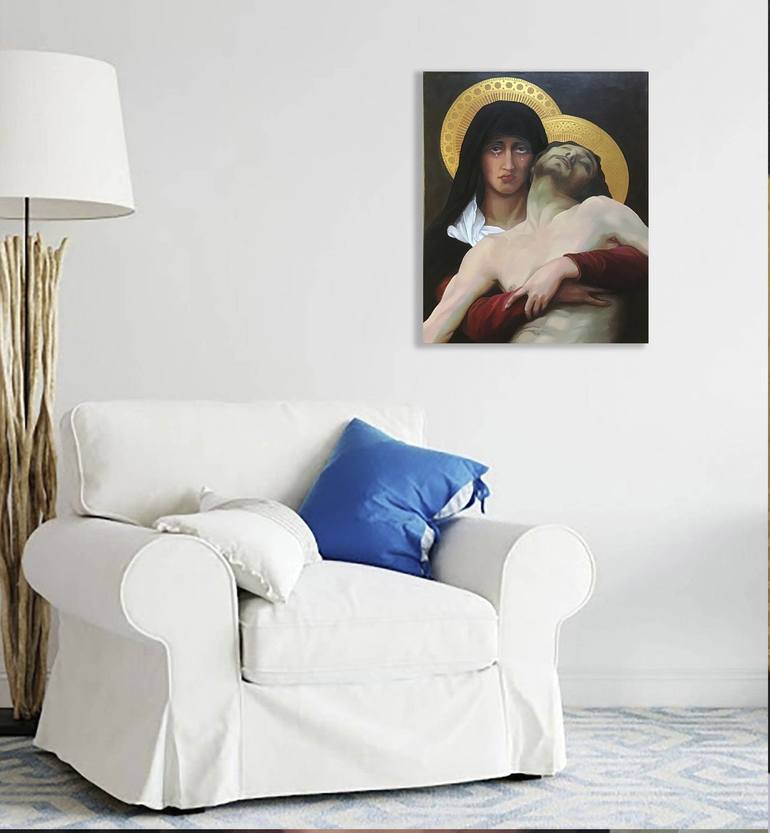 Original Figurative Religion Painting by Mariana Mykyta
