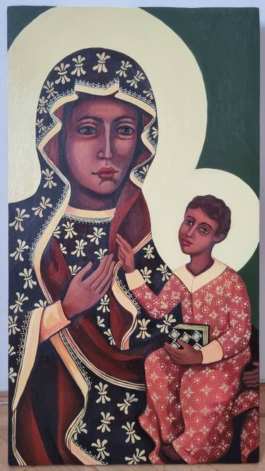 Our Lady of Czestochowa Black Madonna with Child Jesus thumb