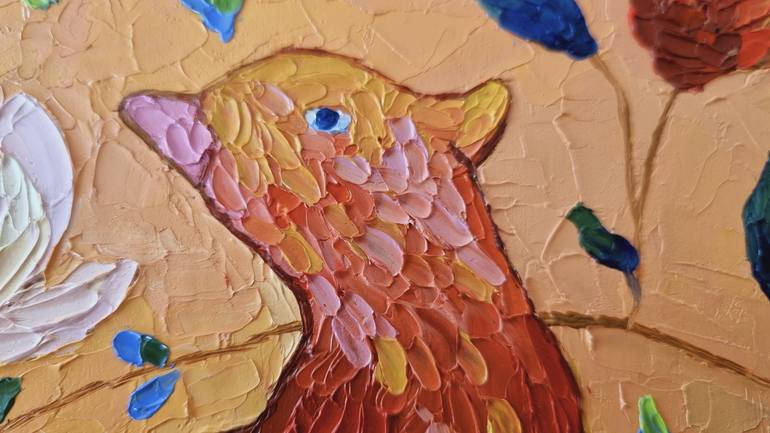 Original Abstract Animal Painting by Mariana Mykyta