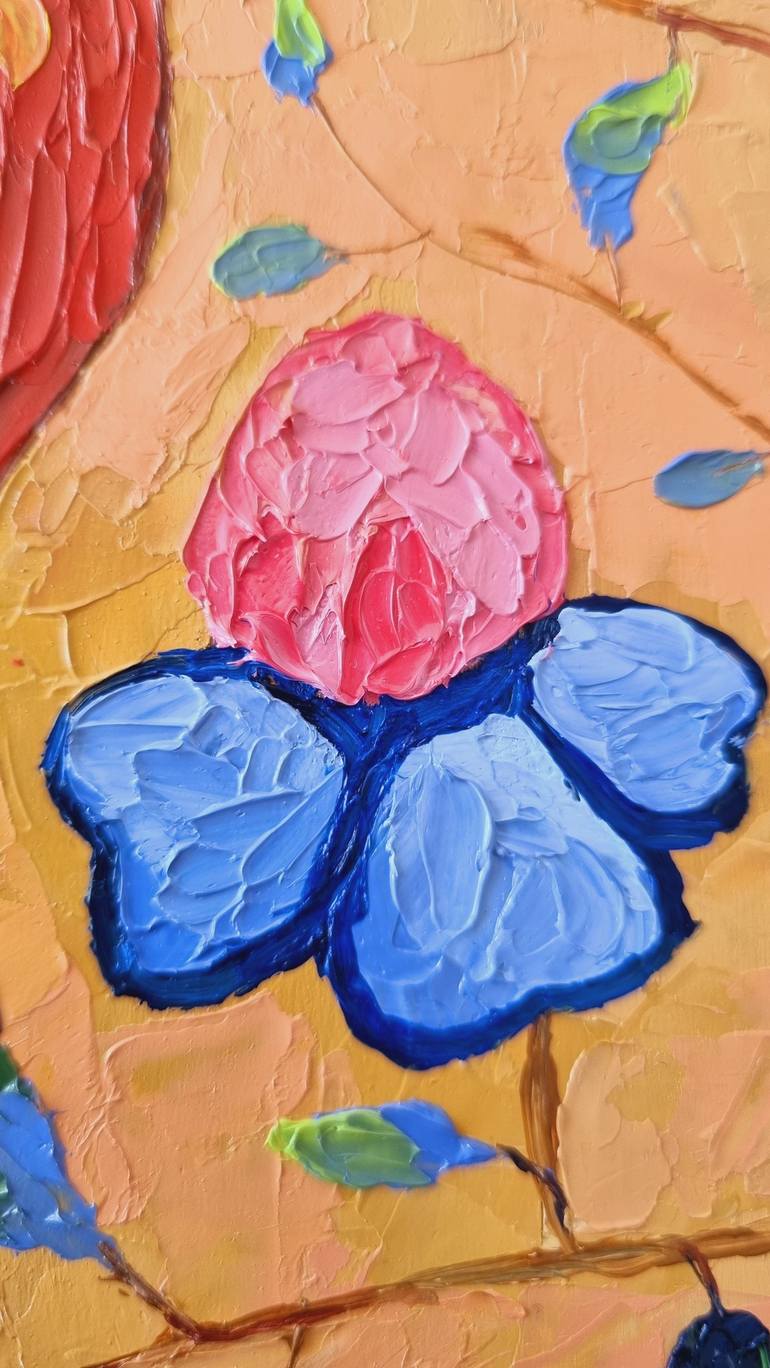 Original Abstract Animal Painting by Mariana Mykyta
