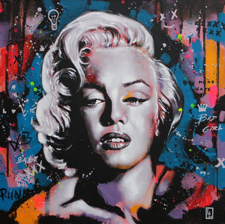 Marilyn Monroe Painting by Leo Morey | Saatchi Art