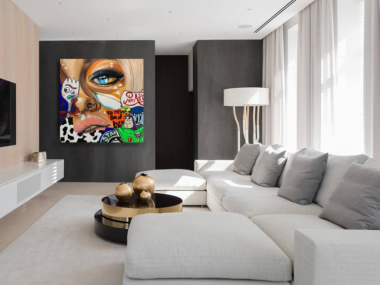 Original Pop Art People Painting by Odarka Komashko