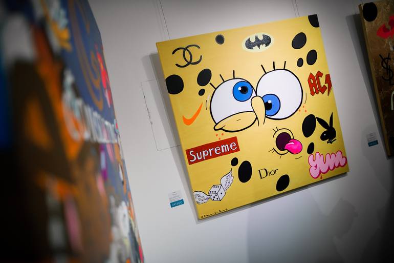 Original Pop Art Cartoon Painting by Odarka Komashko