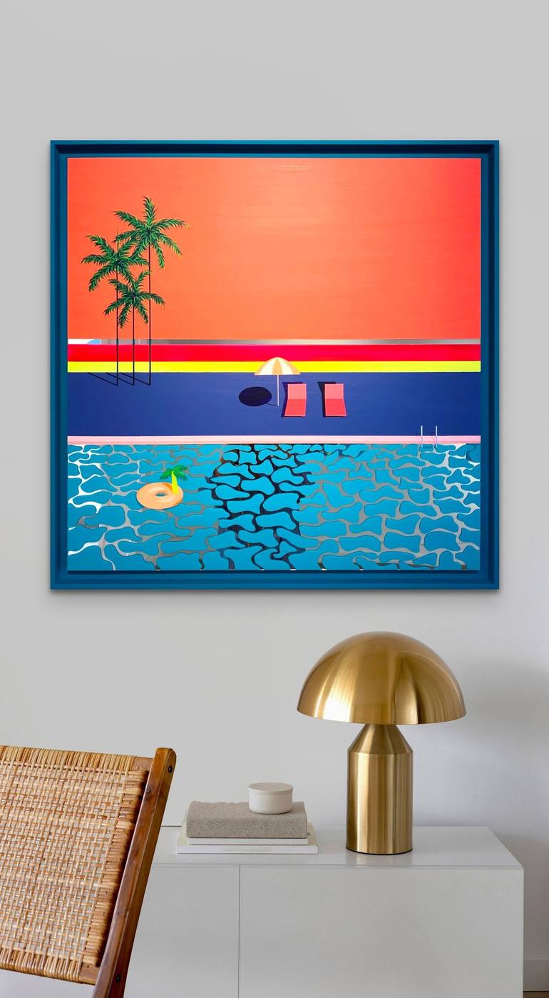 Original Beach Painting by Isabelle Derecque