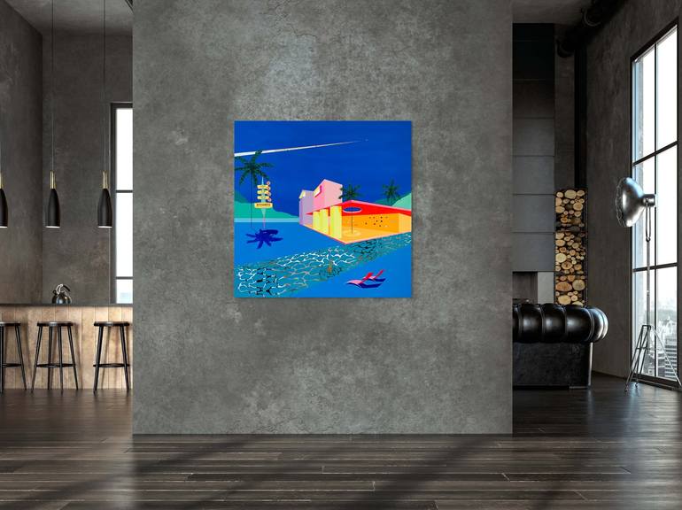 Original Beach Painting by Isabelle Derecque