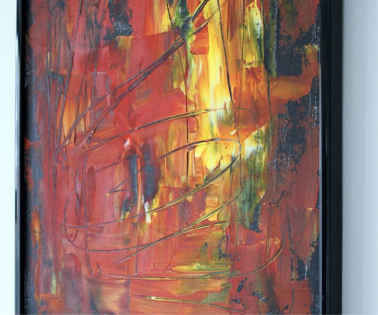 Original Abstract Expressionism Abstract Painting by Pavel Pisanko