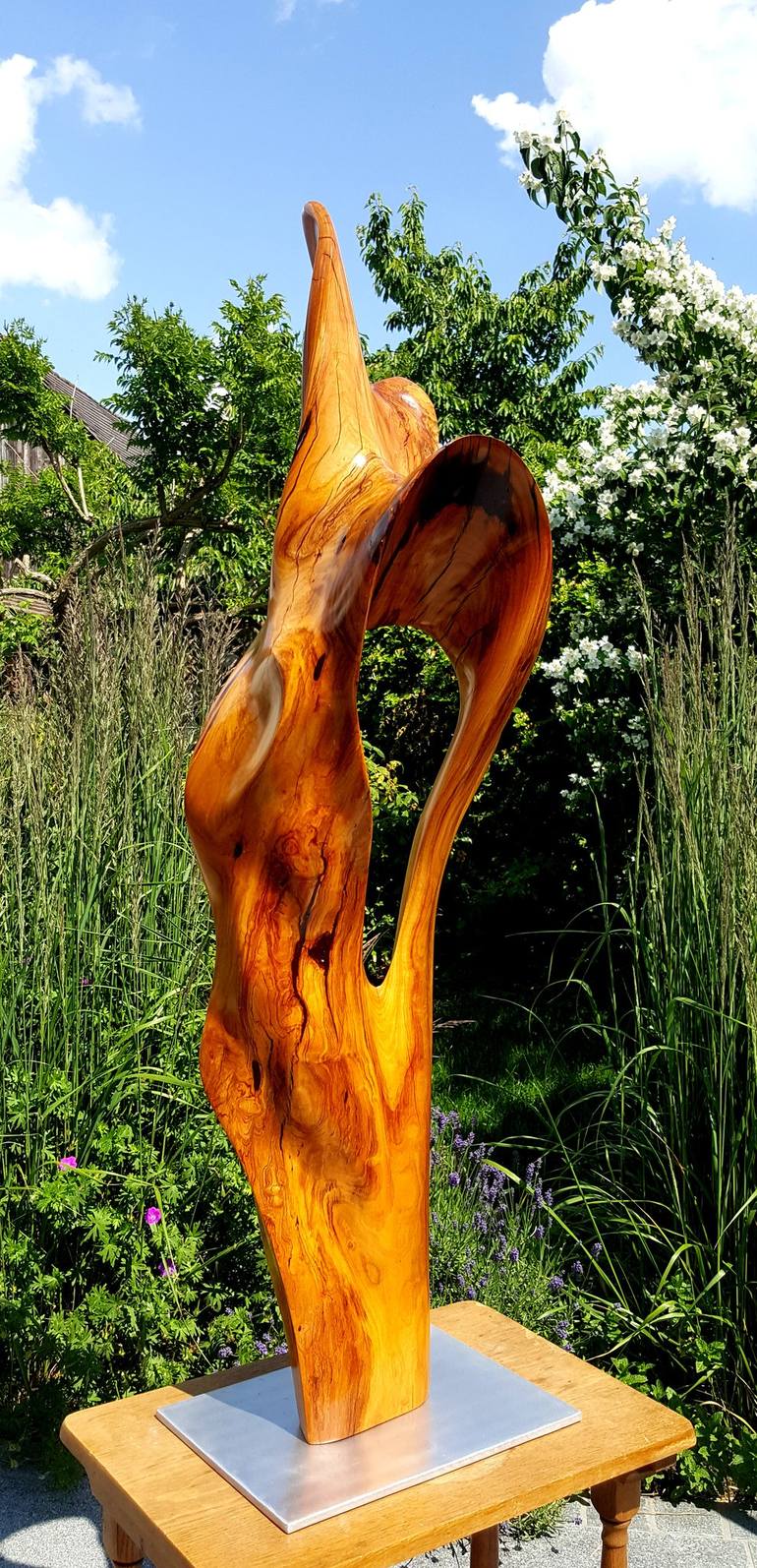 Original Figurative Abstract Sculpture by Hans-Juergen Gorenflo