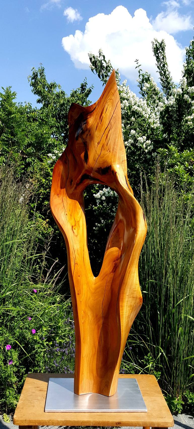 Original Figurative Abstract Sculpture by Hans-Juergen Gorenflo