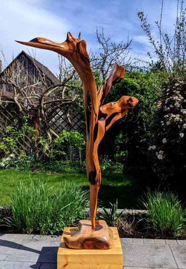 Original Figurative Abstract Sculpture by Hans-Juergen Gorenflo