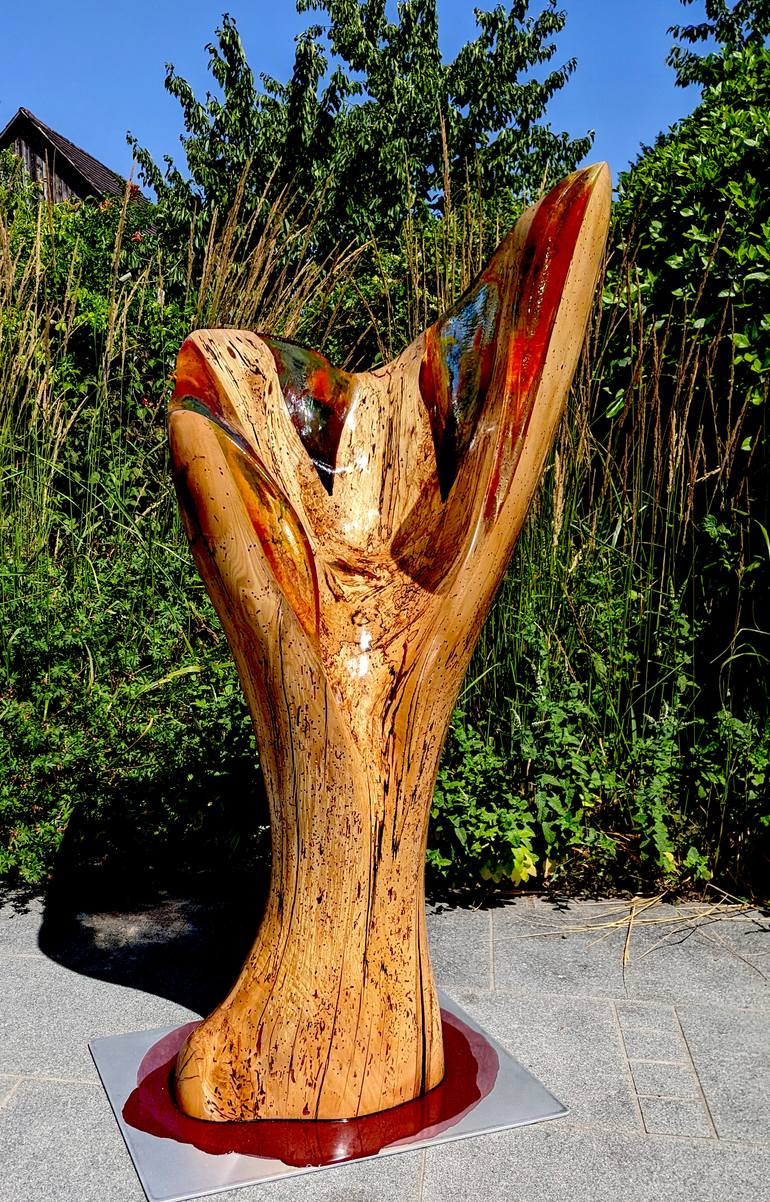 Original Figurative Abstract Sculpture by Hans-Juergen Gorenflo