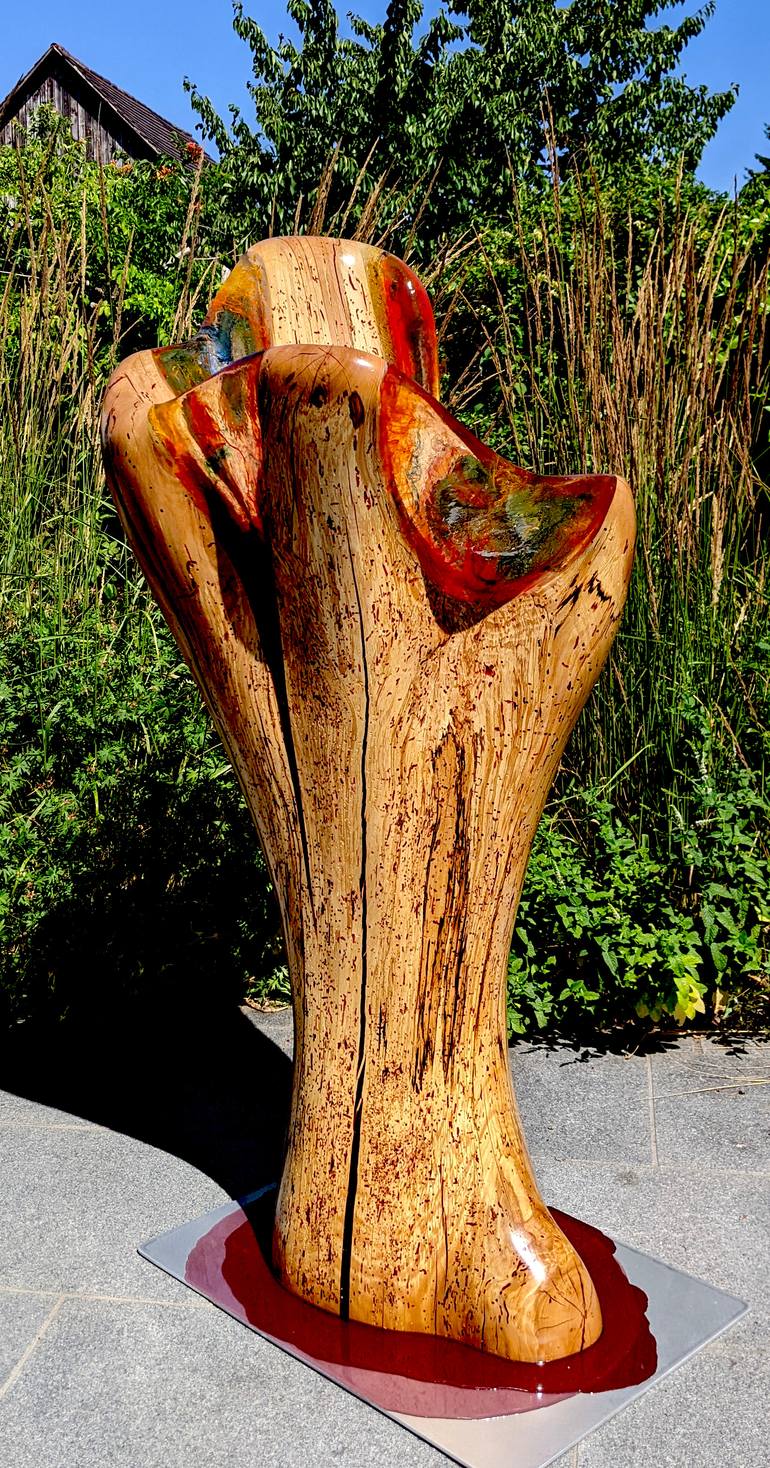 Original Figurative Abstract Sculpture by Hans-Juergen Gorenflo