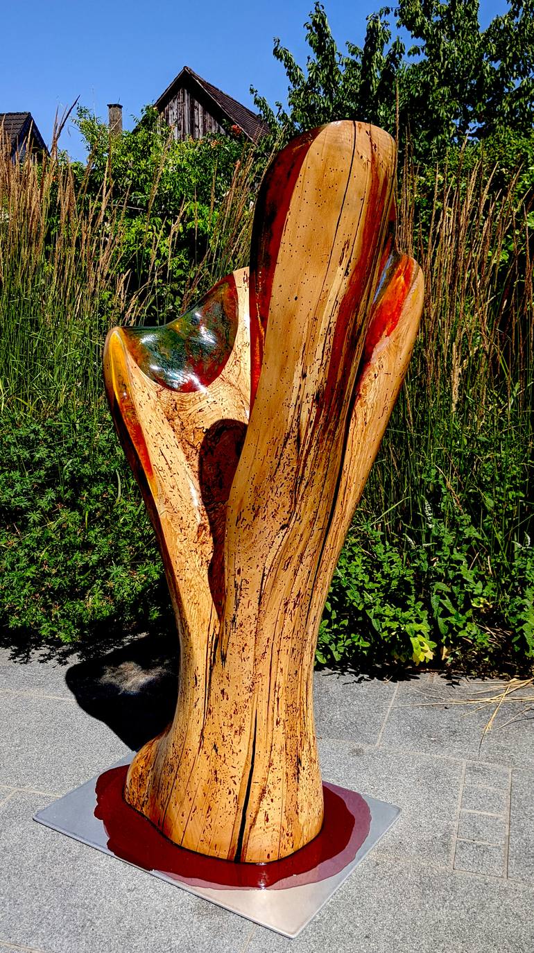 Original Figurative Abstract Sculpture by Hans-Juergen Gorenflo