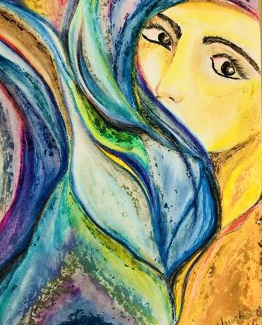 Original Impressionism Women Paintings by Nausheen Ali