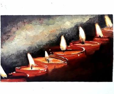 Original Expressionism Light Paintings by Nausheen Ali