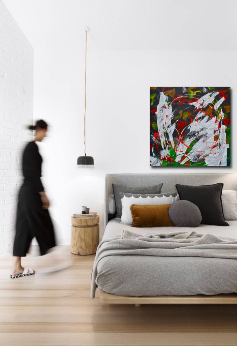 Original Street Art Abstract Painting by Victoria Hutsul