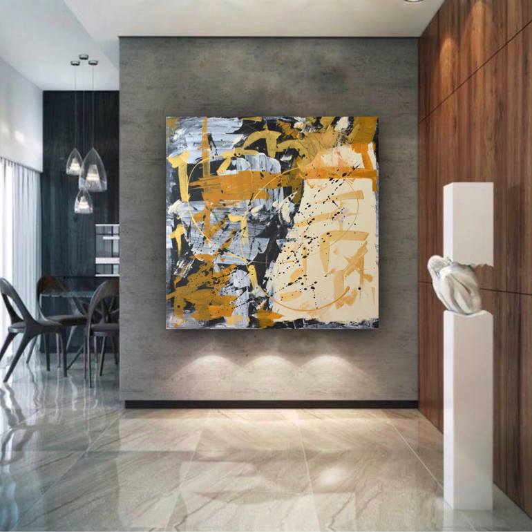 Original Fine Art Abstract Painting by Victoria Hutsul