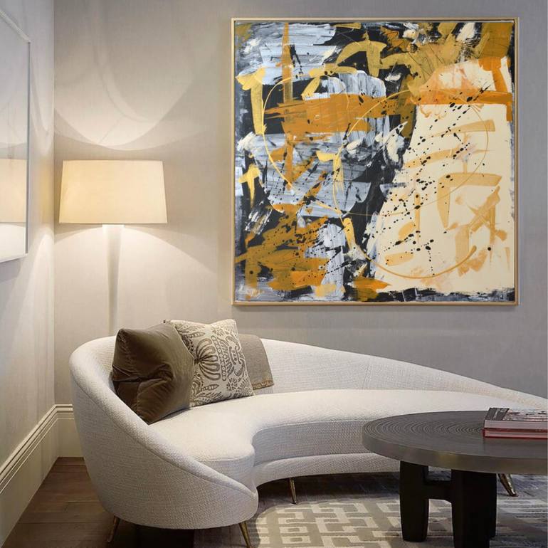 Original Fine Art Abstract Painting by Victoria Hutsul