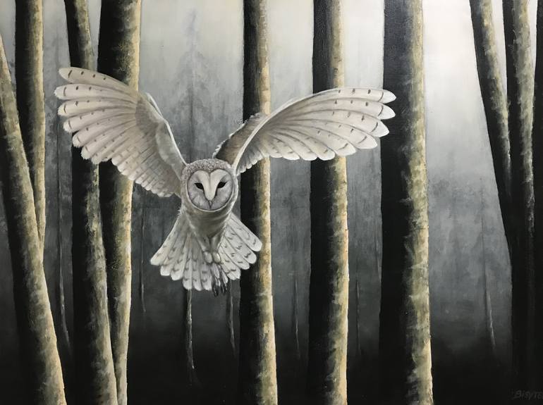 Night Owl Painting by Bisytes Art Saatchi Art