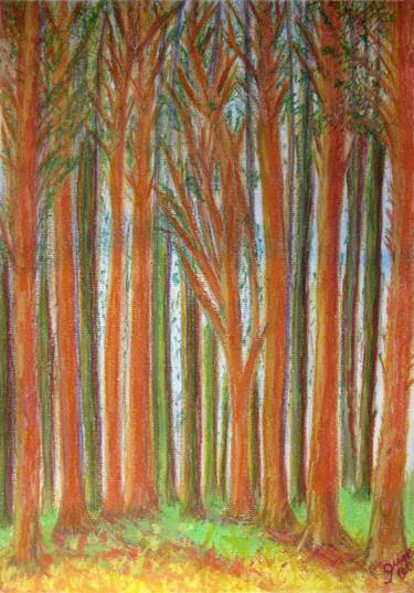 Print of Realism Tree Paintings by Angela Vivero