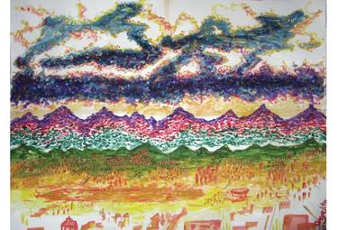 Print of Expressionism Landscape Paintings by Angela Vivero