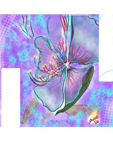 Print of Abstract Expressionism Floral Collage by Angela Vivero