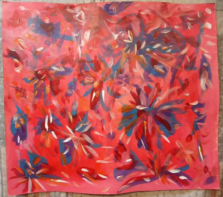 Original Abstract Expressionism Abstract Painting by Angela Vivero