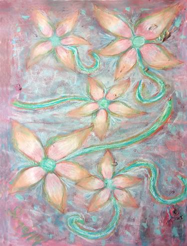 Print of Art Deco Floral Paintings by Angela Vivero
