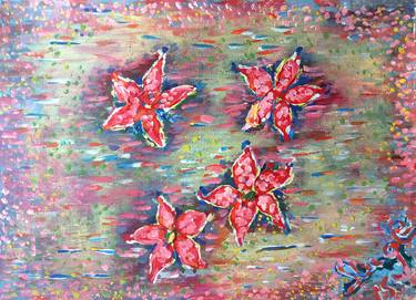 Print of Impressionism Floral Paintings by Angela Vivero