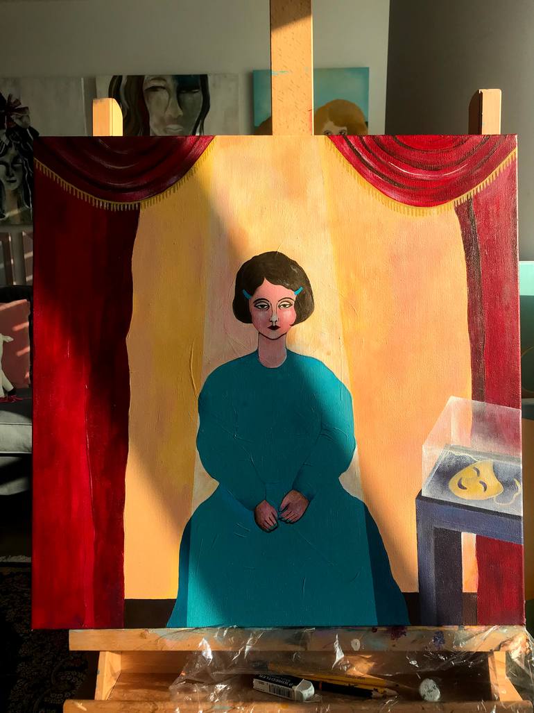 Original Illustration Women Painting by Parnian Maddahi