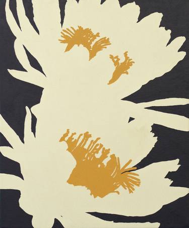 Original Abstract Floral Painting by Nicholas Naughton