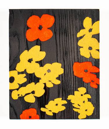 Print of Abstract Floral Paintings by Nicholas Naughton